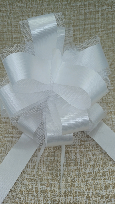 PS860801--50MM 1.6m Mesh Butterfly Pull Bows