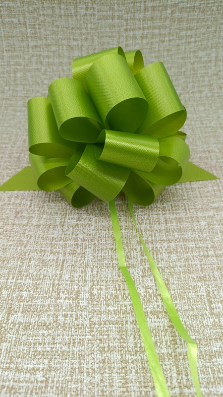 PSD871401--14CM Embrossed Ribbon Pull Bow for Present Gift Wrapping