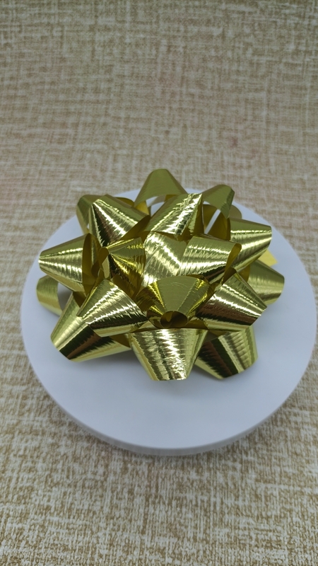 PM810501--5''Natural Self Adhesive Gift Ribbon Star Bows For Presents Wrapping Weddings Christmas