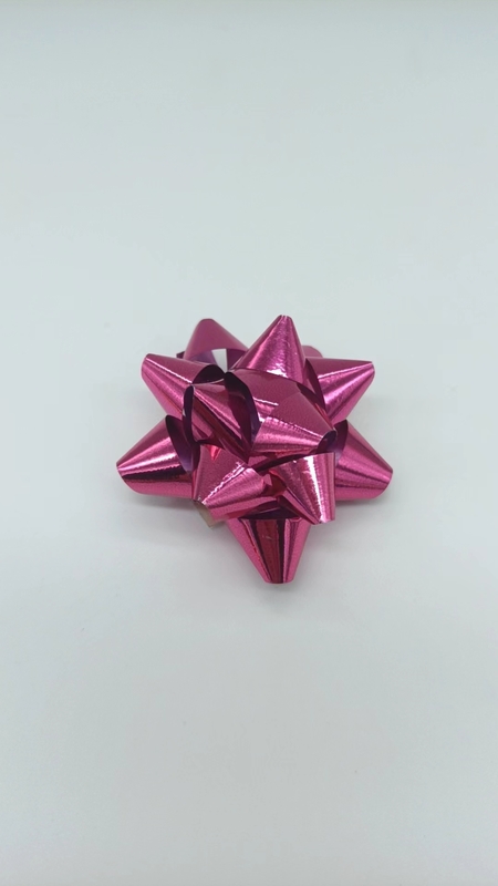 PM810201--2'' Metallic Star Bows for Present Holiday Christmas Birthday Party Decoration Wrapping Gi