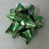 PMP8101--Self Adhesive Gift Star Bow for Gift Package and Decoration Muti Colors Metallic PP Gift Bo